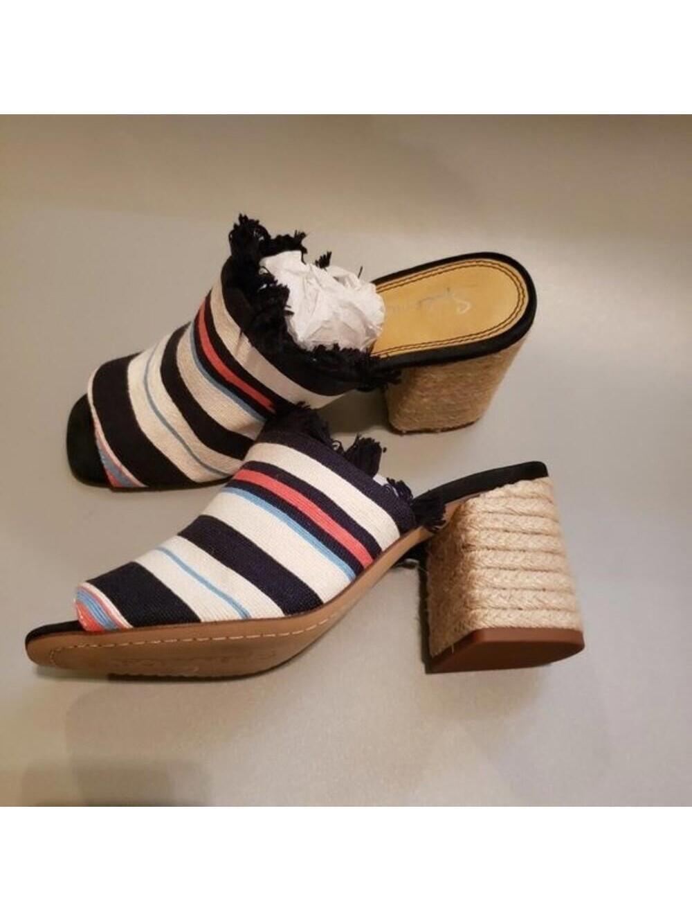 Splendid colorful mules espadrilles 8.5